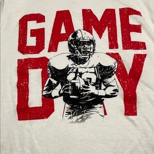 Toddler Boys GAP Red and White Game Day Tee 3 years NWOT